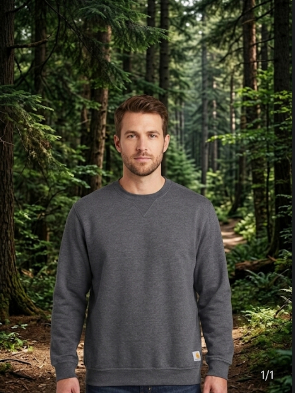 Carhartt Grey crewneck men’s size large